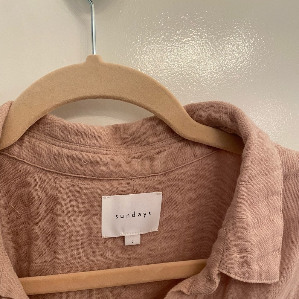 Basic lightweight tan blouse